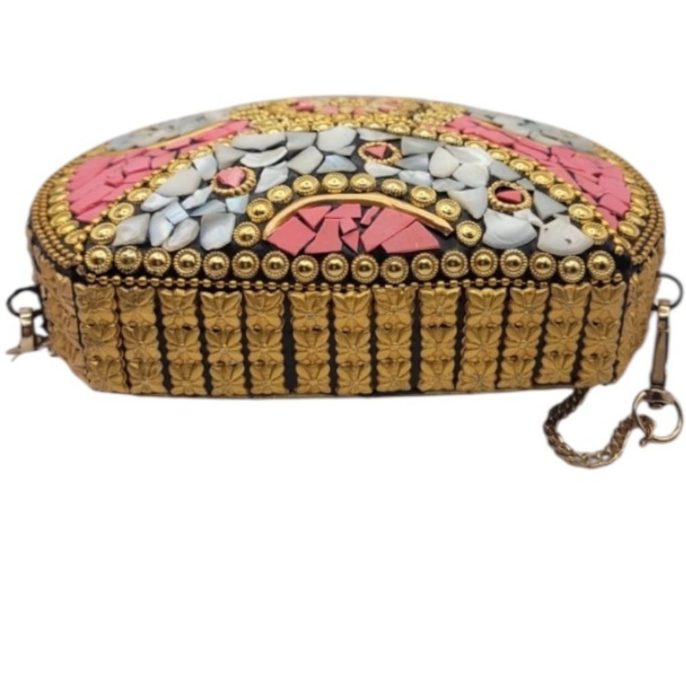 Ramla Beverly Hills Mosaic Handmade in Morocco convertible Bag - Picture 3 of 6